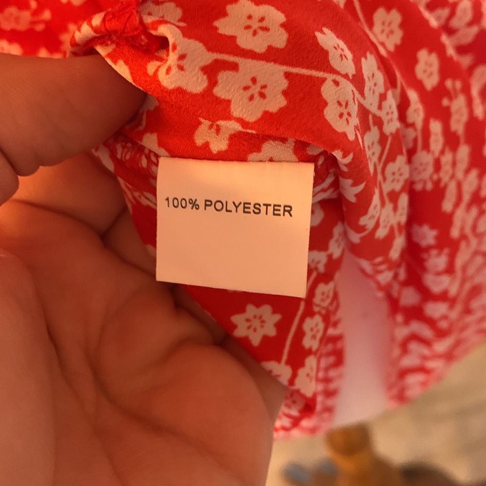 [Princess Polly] Red/White Floral Romper - Size 12 - Picture 6 of 6